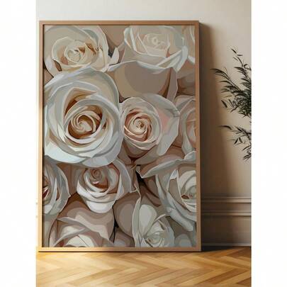 1pc Gift Modern Abstract Art Floral Art Women Art Fashion Murals Wall Arts Posters Home Decor No Frame