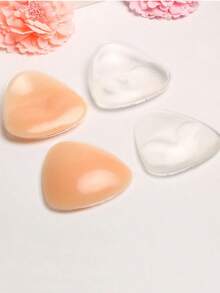 2 件优雅硅胶胸垫 - 隐形、可重复使用、加厚胸垫，适用于比基尼吊带，无缝内衣增强，柔软舒适的内衣配件，适合女性穿在胸罩和泳衣中