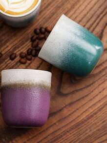 1pc 200ml Ceramic Concentrated Coffee Cup, Starry Speckled Luxury Water Mug, Personal Cup, Vintage Ceramic Coffee Cup, Household Drinking Cup, Latte Art Cup, Espresso Cup, Couple Cup, Breakfast Milk Cup Back To School