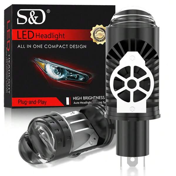 S&D 20000LM H4 LED Headlight Canbus H4 LED Blubs Auto Headlight Double Light For Car High /Low Beam Lens Head Lamps