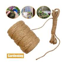 1/2 pezzi 100 metri corda di iuta naturale resistente, corda per arti, mestieri, confezione regali, giardinaggio, legatura di piante di pomodoro, florovivaismo, imballaggi, decorazione