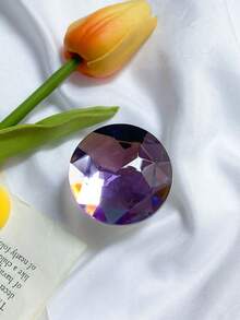 1 suport de telefon cu prindere din stras cu pietre prețioase în culorile bomboanelor, suport portabil pentru birou, suport reglabil pentru telefon cu pernă de aer, compatibil cu iPhone, telefon Android, cadou pentru ziua de naștere, familie, prieteni, prindere de telefon cu prindere prin tragere, accesorii pentru telefon