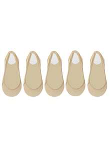 1/5 Pairs Invisible Boat Socks Women Summer Silicone Non-Slip Socks For High Heels Shoes Ice Silk Thin Half-Palm Suspender Sock Christmas Gift - Mouldless - View 9