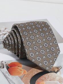 1pc Men's Fashionable Fox Patterned Thick Necktie For Fun Animal-Lovers, Suitable For Parties Or Gifts Casual - Red - View 10