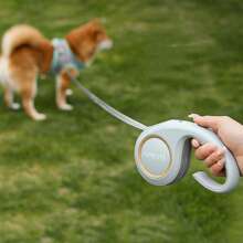1pc 3m/5m Stretchable Pet Leash - Durable ABS Material, Automatic Retractable Dog And Cat Leash, With Comfortable Handle, Suitable For Outdoor Walking, Pet Accessory Ergonomic Handle Automatic Retractable Leash, Small And Portable Pet Leash For Going Out