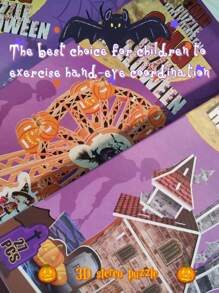 3D Puzzle Toy, Aerospace Shuttle Rocket Spacecraft Assemble DIY Puzzle Model, Miniature City Street Scene, Children Small Particle Building Blocks Toy