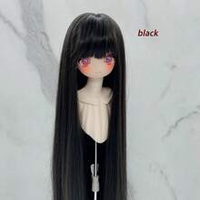 1 件 BJD 娃娃假发、MJD 娃娃假发、SD 娃娃假发、3/4/6 英寸刘海柔软高温纤维假发坯布、个性化 DIY 娃娃制作配件假发 - 彩色 - 查看 20