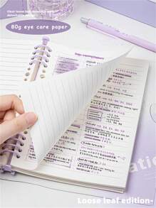 Cuaderno de 60 páginas A5 de cuero suave transparente a granel, con páginas perforadas, tornillo desmontable y diseño impermeable - perfecto para suministros de oficina diarios y estilo minimalista | Cuaderno minimalista | Cuaderno impermeable, Útiles escolares