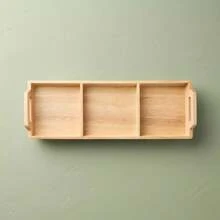 19 Foldable Wood Serving Tray Brown - Hearth  Hand With Magnolia - 1 - 查看 2