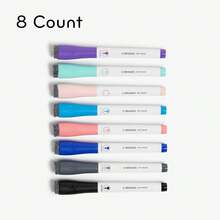 U Brands Fine Tip Dry Erase Markers With Eraser, Low Odor Whiteboard Markers Fine Tip, Assorted Bright Colors, Set Of 6 - 8 Các loại - Xem 2