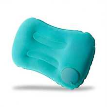 1pc Portable Hand Press Inflatable Pillow, Travel Neck & Lumbar Support Cushion, Foldable Travel Essential, Suitable For Prolonged Sitting, Camping, Travel Tent, Outdoor Business, Office Napping, Airplane, Train, Study, Driving - Multicolor - View 5