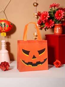 6pcs Halloween Gift Wrapping Bags, Halloween Trick Or Treat Tote Bags With Handles, Halloween Party,Trick Or Treat Wrapping Bags For Halloween Gifts, Gift Wrapping Tote Bags, Halloween, Trick Or Treat,Halloween Decor, Fall Decor, Halloween Decorations, Halloween Party Carnival Gift Bags Multi Piece Halloween Series Gift Bag Gift Packaging Tote Bag For Gift Giving Exquisite And Cute Portable Tote Bag Suitable For Halloween Parties