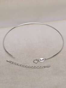 1pc Minimalist Sterling Silver Adjustable Jewelry Making For DIY Bangle Jewelry Making