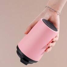 1pc 12oz/360ml Stainless Steel Cup, Coffee Mug, Office Travel Tumbler, Leak-Proof Insulated Bottle, Camping Mug, Back To School/Holiday/Birthday Gift (No Straw) - Black - View 5