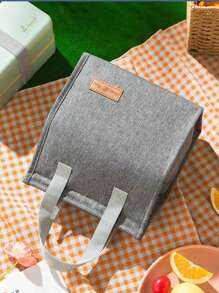 1pc Multifunctional Insulated Lunch Bag, Large Capacity Bento Bag, Waterproof Thermal Bag, Portable Food Container, Travel Bag, Summer Beach Bag, Outdoor Picnic Bag, Fits Lunch Box, Snacks, Fruits, Milk, Drinks, And Utensils, Top Handle One Shoulder Bag, Perfect For Work, School, Outdoor, Travel, Picnic And Camping, School Storage Bag, Teacher Supply Bag, Classroom Bag