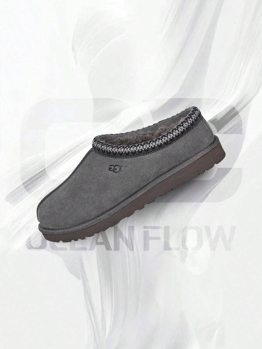UGG Tasman II Slipper Dark Grey- Men's Cozy Indoor-Outdoor & Snow Day Wear Shoes With Cloud-Level Comfort, Low-Profile Casual Design For Autumn Winter, Back To School Event -Mother's Day Gifts-Father's Day Gift - Snow Boots-1174671 DGRY - 深灰色 - 查看 1