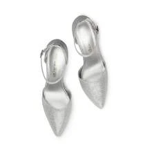 Women  Fashion Dress High Heels Pointed Toe Prom Wedding Elegant Pumps Shoes - 銀色/亮粉 - 查看 7