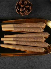50 piezas de papel para cigarrillos en conos preformados, conos preformados de color natural de madera que se queman lentamente con filtro, adecuados para bodas, fiestas, regalos familiares, Día del Padre, celebraciones festivas, reuniones