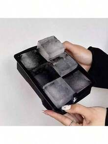 大型 6 格硅胶冰格，适用于冰淇淋、冷冻甜点和果汁，家用