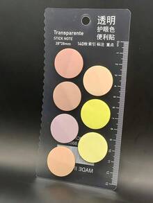7 Color Sticky Note Kit Colorful Bookmark 140 Sticky Notes - Creative Stationery Back To School - Multicolor - Ver 7