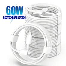 60W USB C auf Typ C Schnellladekabel 1 Stück/3 Stück/5 Stück, 1m USB-C auf Typ-C Stromkabel kompatibel mit iPhone 16/15 Pro Plus Pro Max, Pro Air/iPad/iPad Pro 12.9/11, kompatibel mit Samsung Galaxy S25 S24 S23 S22, Handyladekabel schwarz/weiß kompatibel mit iPhone 16, 16 Pro Max, 15, 15 Plus, 15 Pro, 15 Pro Max, kompatibel mit Redmi, kompatibel mit OnePlus