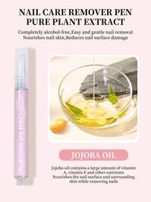 Quick Nail Polish Remover Pen Gentle And Non-Irritating Perfect For Handmade Wearable Nails And Solid Gel, Protects And Nourishes Nails - Clear - View 3