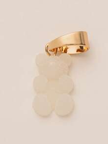 1pc Stainless Steel Cute Cartoon Multi-Color Teddy Bear Diamond Pendant, Suitable For DIY Creative Necklaces, Bracelets, Earrings, Bag Chains, Keychains, Plated With 18K Gold, Waterproof And Sweat Proof, Suitable For Daily Use, Is A Creative Pendant For Wives, Mothers And Girlfriends - Multicolor - View 16