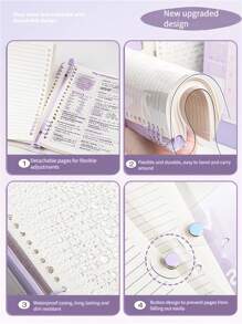 Cuaderno de 60 páginas A5 de cuero suave transparente a granel, con páginas perforadas, tornillo desmontable y diseño impermeable - perfecto para suministros de oficina diarios y estilo minimalista | Cuaderno minimalista | Cuaderno impermeable, Útiles escolares