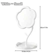 2 Stücke Sonnenblumen-förmiger Schminkspiegel, süßer Bürotisch, Heim Schminkspiegel, tragbarer Touchup Kleinschmirnspiegel, Studenten Wohnheim Schminktisch, Hängeaufbewahrung Schmuckstücke