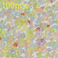 Approx. 100/200pcs Assorted Colored Lily Of The Valley Acrylic Beads, 6mm Flower Spacer Beads For DIY Jewelry Making, Bracelets, Necklaces, Earrings, Keychains, Phone Charms, Wedding Favors, Home Decor, Craft Supplies - Multicolor - View 16
