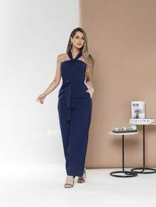 Tailored Overalls M3094 - Navy Blue - View 3