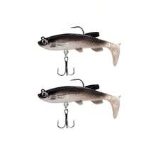 Soft Fishing Lures Shad Minnow Swimbaits, Pre-Rigged Jig Heads Paddle Tail Swim Baits For Bass, Trout, Walleye, Crappie, Sinking Jigs Bait For Saltwater Freshwater, Fishing Gifts For Men