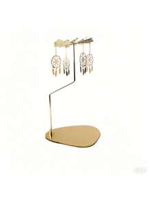 1 件北欧风格奢华不锈钢三角形可旋转烛台，镂空雕刻烛台，自动旋转香薰蜡烛架，防锈家居装饰，适合圣诞节、情人节、婚礼、生日派对、浪漫烛光晚餐