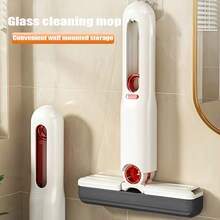 1 Set Of Adjustable Handle Mini Sponge Mop, With 2 Reusable Sponge Heads, Easy To Self-Squeeze, Lazy Person Cleaning Desktop Mop, Suitable For Bathroom, Kitchen, Car, Window Glass Wiper - 粉色 - 查看 4