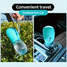 Leak-Proof Pet Water Bottle - Durable Plastic Pet Hydrator With Ergonomic Handle And Anti-Spill Design, Suitable For Outdoor Walking, Hiking, Travel - Available In Yellow, Blue, White, Pet Hydration Gear | Ergonomic Pet Bottle | Durable Plastic Bottle, Dog Water Dispenser