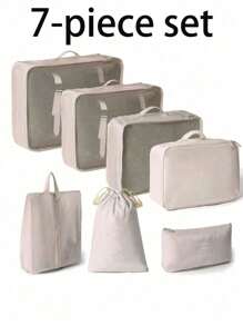 10-1 pièce Sacs de rangement pour voyage d'été, sacs cosmétiques portables imperméables, sacs de toilette multifonctions, sacs de rangement pour vêtements grande capacité, sacs de rangement polyvalents, sacs à main, sacs à chaussures, sacs de plein air, sacs de compression, sacs organisateurs de maquillage