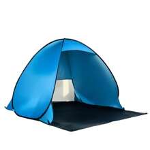 1pc Newest Pop Up Beach Tent, Auto Open, Portable, Lightweight. Large Mesh Window For Ventilation, Keeping Cool While Enjoying Outdoor Views. Suitable For Park, Beach, Sports Events All-Day Sun Shelter