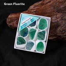 1 盒天然水晶原石礼盒 - 占卜、能量石英宝石、装饰矿物收藏礼物灵气疗愈巫术用品乔迁礼物 - 原石套盒 - 查看 21