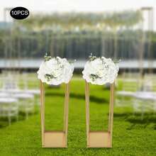 10 BỘ 11.8 inch Đường kính Hoa giả Hoa hồng trắng Sắp xếp nhân tạo cho Trang trí bàn tiệc cưới Bó hoa Sắp xếp Hoa cho Bàn tiệc Quà tặng Ưu đãi cho Bữa tiệc Trang trí Phòng Cô dâu Mùa hè Sinh nhật Bãi biển Quay lại Trường Đồ dùng học tập - trắng - Xem 6