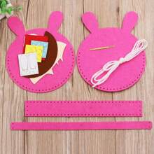 5pcs Children's Knitting Handmade Yarn Painting, Cartoon Animal Diy Making Material Toy Stickers, The Best Birthday Gift For Boys And Girls Random Accessory Color,Christmas Gifts, Holiday Gifts