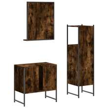 Bathroom Furniture Set Bathroom Accessories Bathroom Organizer Storage - Brown - View 7