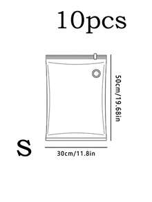 1/5/10个装可重复使用真空收纳袋，真空泵需另购 - 便携式塑料旅行袋、衣物收纳袋、PET真空压缩袋、简约透明真空压缩袋，适用于宿舍、衣柜、卧室、浴室装饰。返校学生礼物 - 彩色 - 查看 18