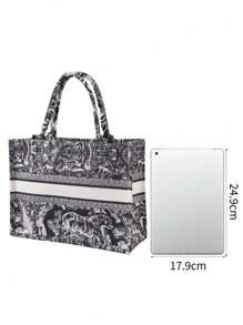 Customized Gift Customizable Personalized Large Capacity Summer Beach Bag - Portable, Elegant & Minimalist Design For Business Casual, Office, Commuting, And Special Occasions. Perfect For Teens, Business Casual, Ideal Gifts For Him, Her, Family, Friends, Girlfriend, School Supplies, For Teenagers, Junior High School Students, Middle School Students, High School Senior High School Students, College Students, University Students, Freshman, Sophomore, Underclassmen