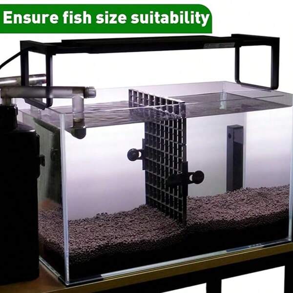 5,9 x 11,2 Zoll Aquarium Trennwand - Schwarzes Kunststoff Eierkastenraster für Aquarium-Abtrennung, Selbstbau-Filterung und Bodenscutz (15 x 30 cm, 4 Stücke)