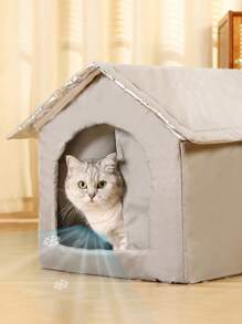 Outdoor Cat House Cooling Cat Nest Outdoor/Indoor Cat Warmth Cat House Four Seasons Universal Cat Bed Easy To Assemble