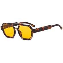 1 Stück neue stilvolle quadratische Leoparden-Muster Unisex Vintage personalisierte Mode Brille, geeignet für Sommertreffen, Partys, Geburtstage, Fashionistas, zeitlos