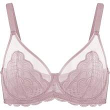 HSIA Minimizer Bras Women Large Bust Full Coverage Lace Plus Size Bra - Scales - Brown Purple - View 5