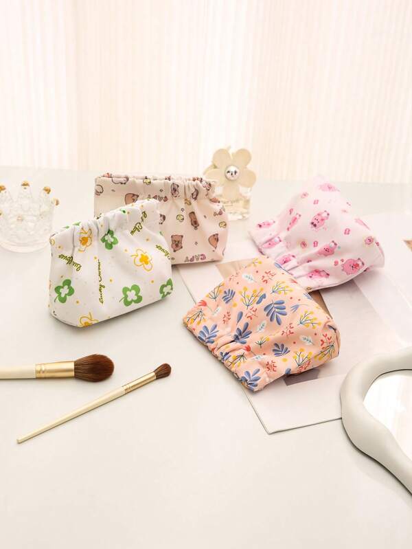 1pc Storage Pouch, New Lipstick Bag, Key Holder Bag, Compact Cosmetic Bag, Cable Organizer Bag, Portable Storage Pouch, Suitable For Cosmetic Tools, Travel, Bathroom, Home