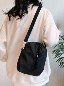 Bolso de mano grande de capacidad para vacaciones en la playa, bolsa de cosméticos portátil de malla transparente, bolsa de almacenamiento, bolso cruzado de moda.