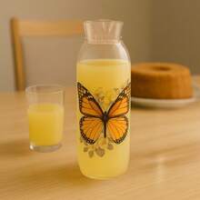 Juice Jug Water Bottle Hygienic Lid Refrigerator 1.5 Liters Premium Resistant - MARIPOSAS - Ver 2